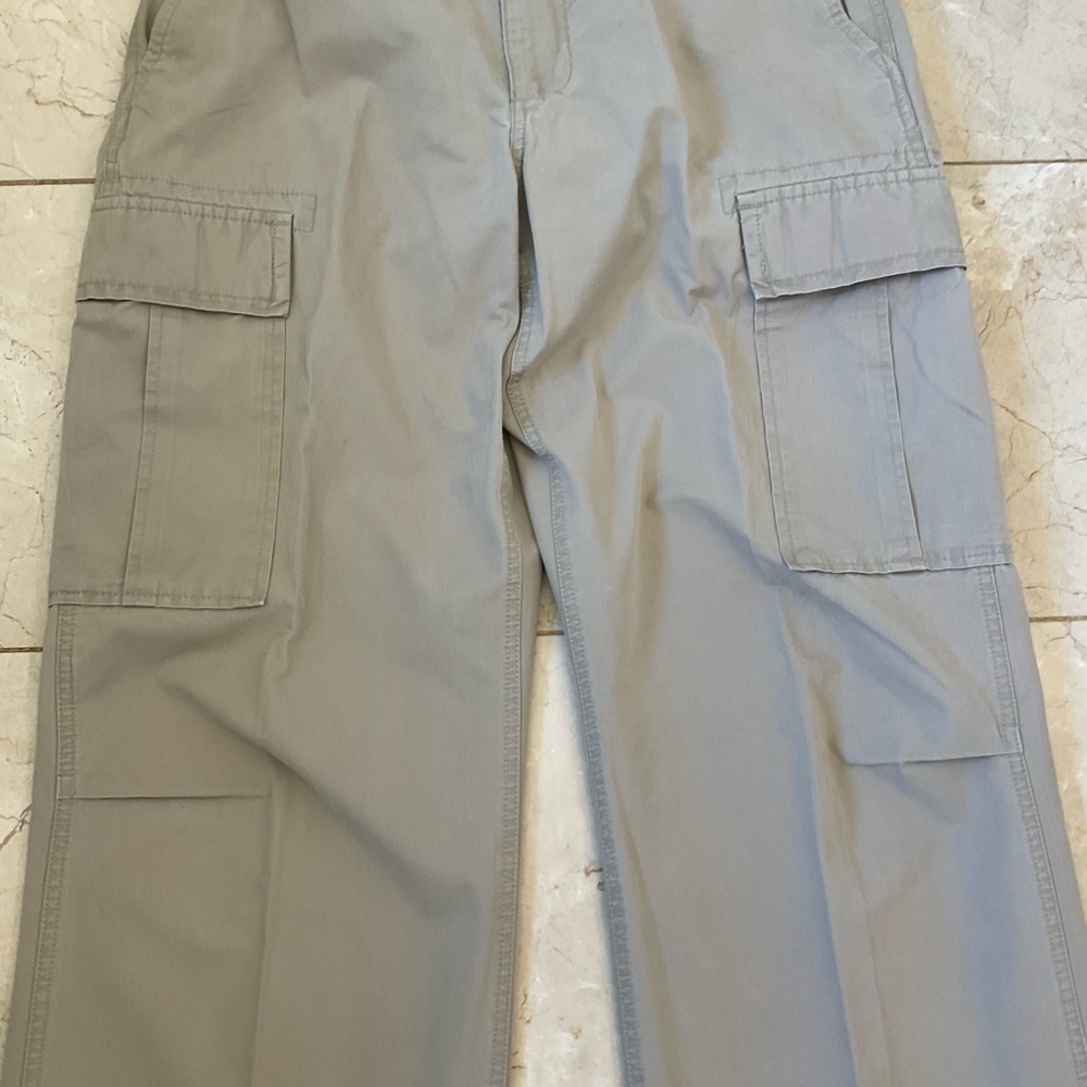 Banana Republic Cargo Pants, Khaki Color, 100% Cotton, 6-Pockets, Men’s 36 x 34 - Picture 5 of 15